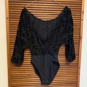 Slix black bodysuit size 12/38